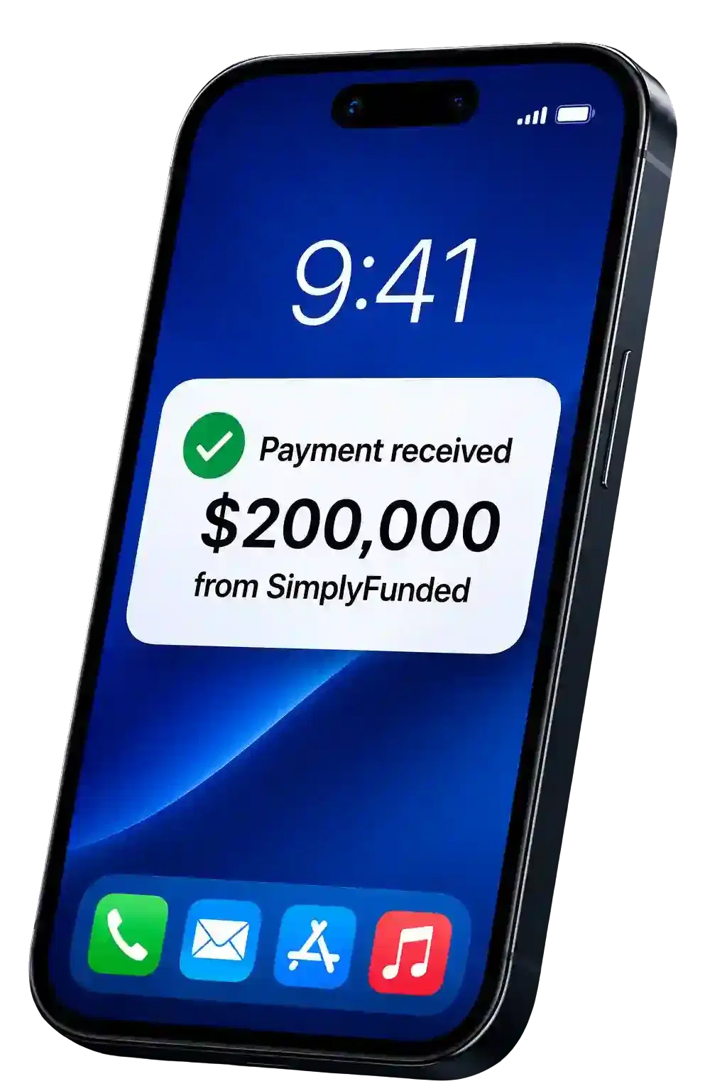 SimplyFunded mobile business loan application